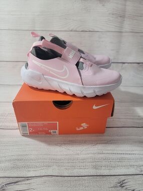 Nike Flex Runner 2 Kids Pink Slip-On Sneakers